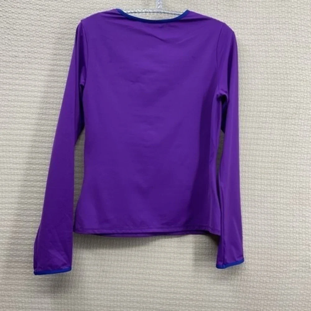 Tommy‎ Bahama Purple Long Sleeve Rashguard Swim T-Shirt Women Medium China